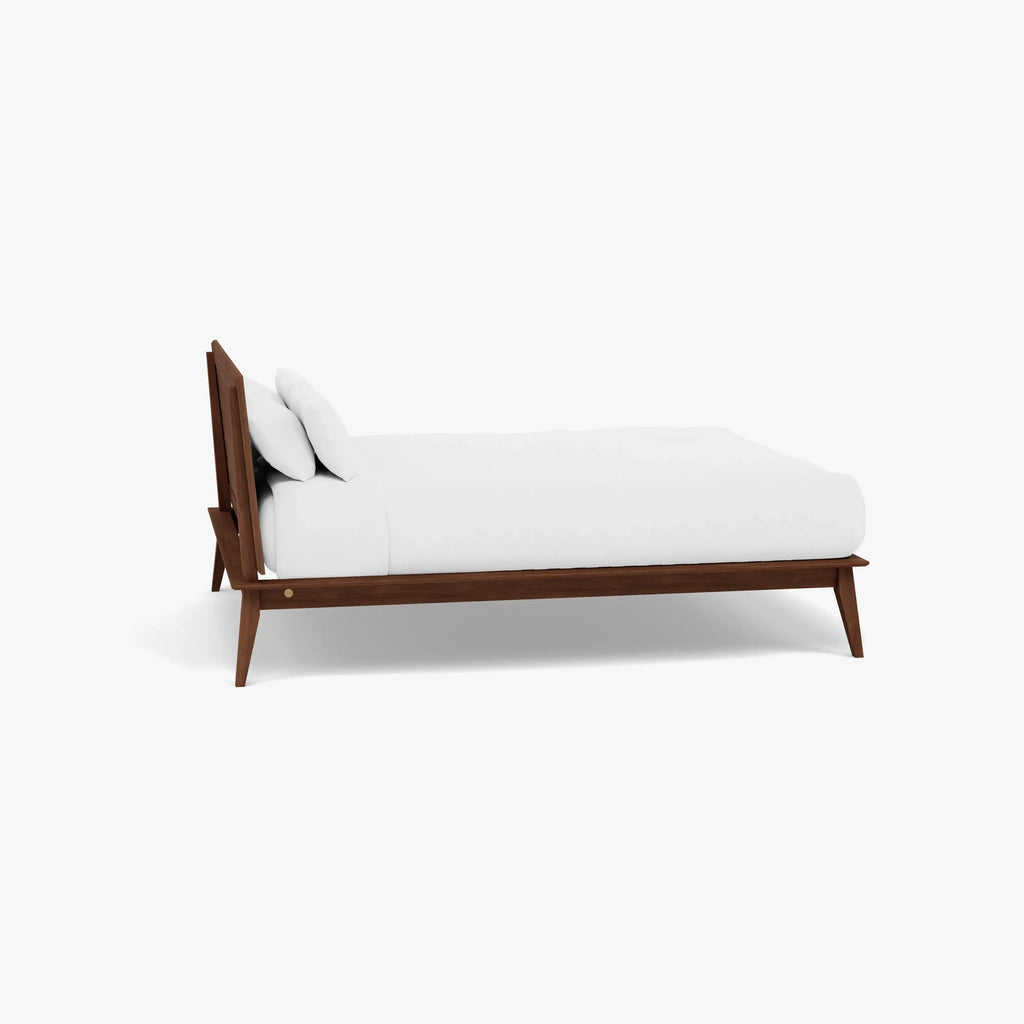 Jolanda Bed Frame Queen Solid American Walnut