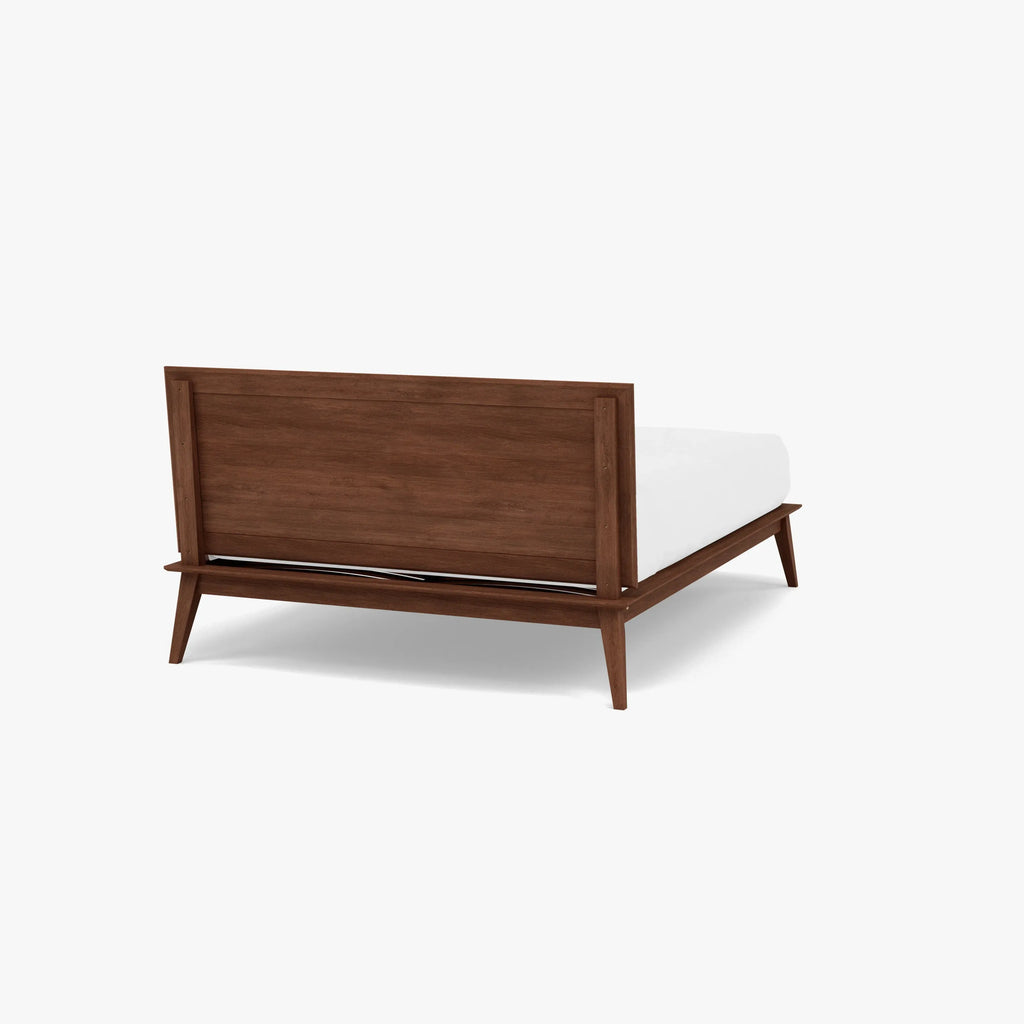 Jolanda Bed Frame Queen Solid American Walnut