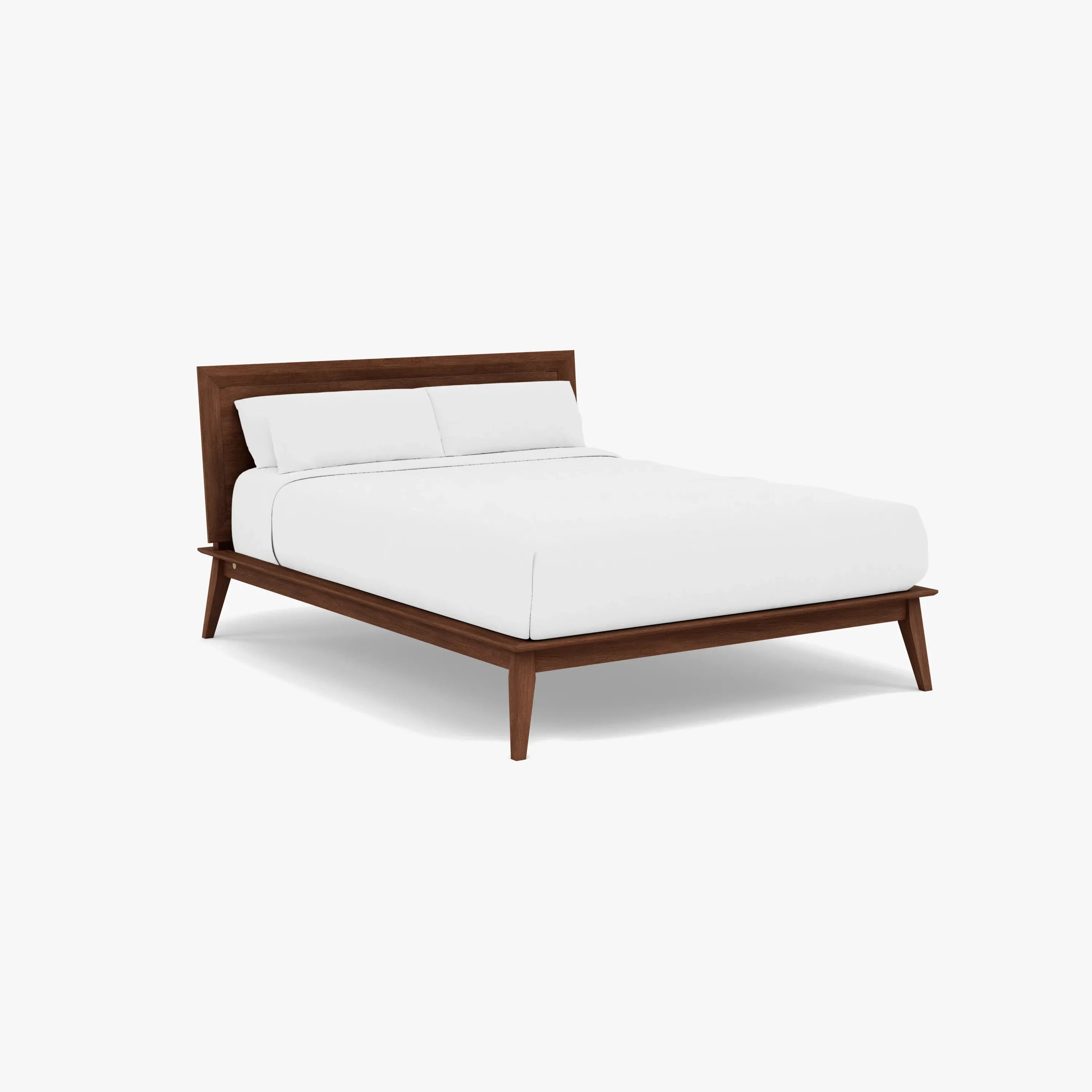Jolanda Bed Frame Queen Solid American Walnut