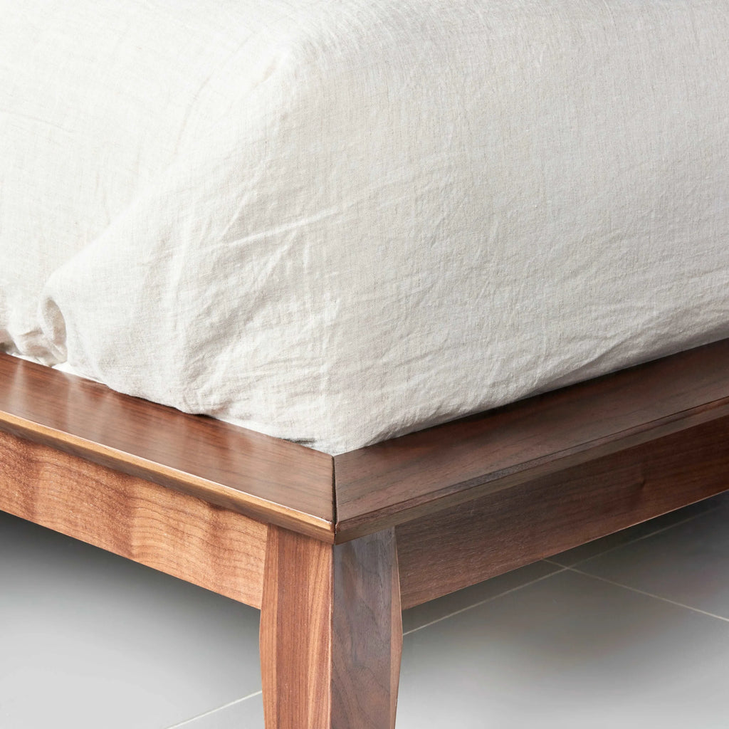 Jolanda Bed Frame Queen Solid American Walnut