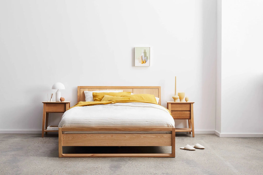 Jolanda Bedside Table 1 Drawer 50 x 40cm Solid American Oak