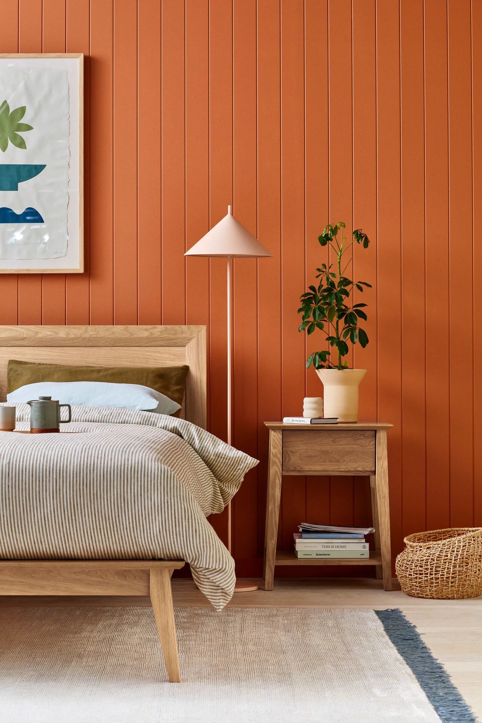 Jolanda Bedside Table 1 Drawer 50 x 40cm Solid American Oak