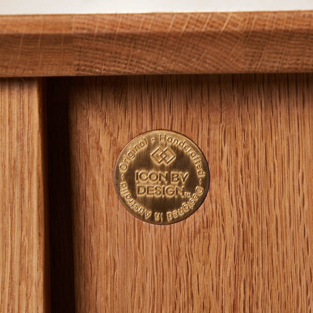 Jolanda Bedside Table 1 Drawer 50 x 40cm Solid American Oak