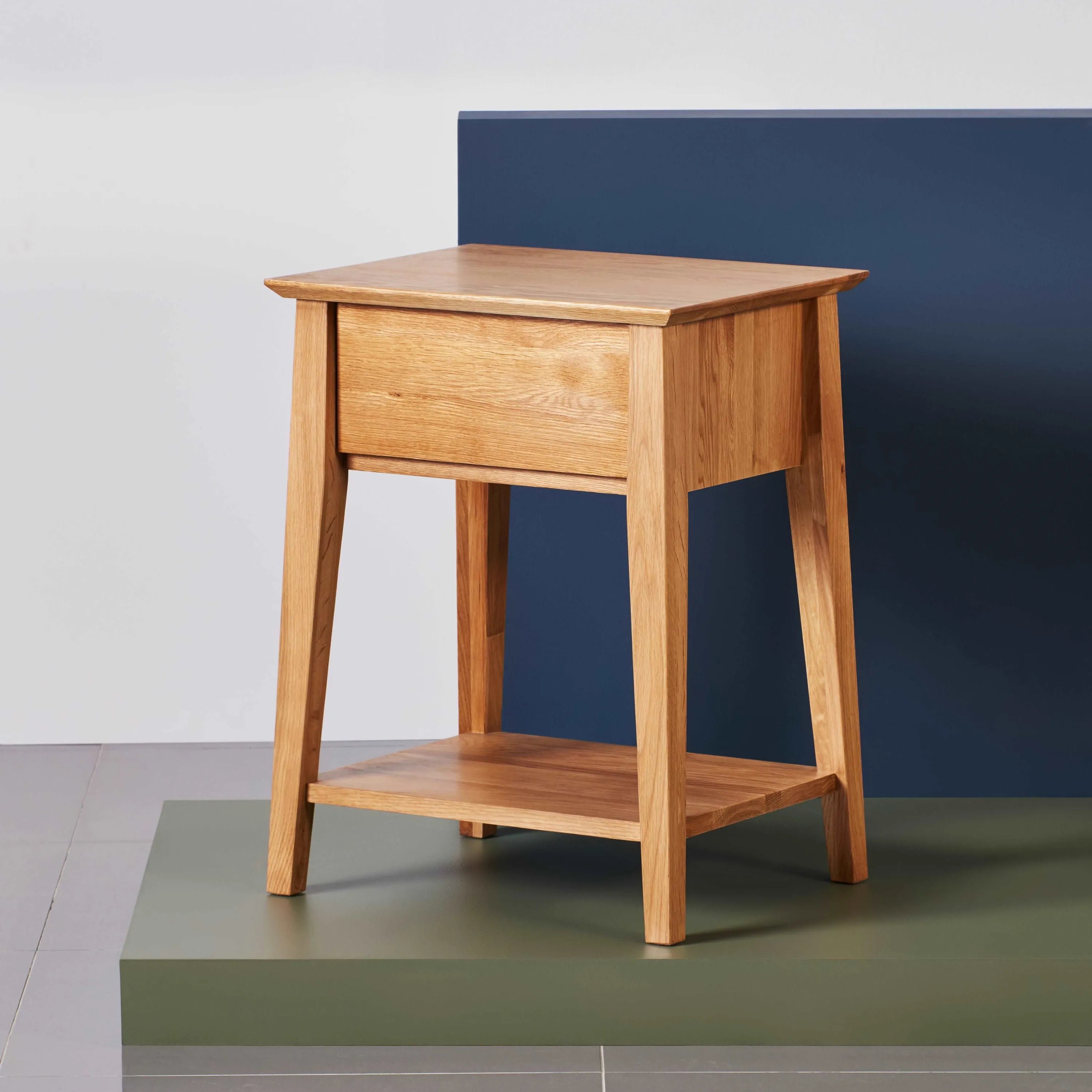 Jolanda Bedside Table 1 Drawer 50 x 40cm Solid American Oak