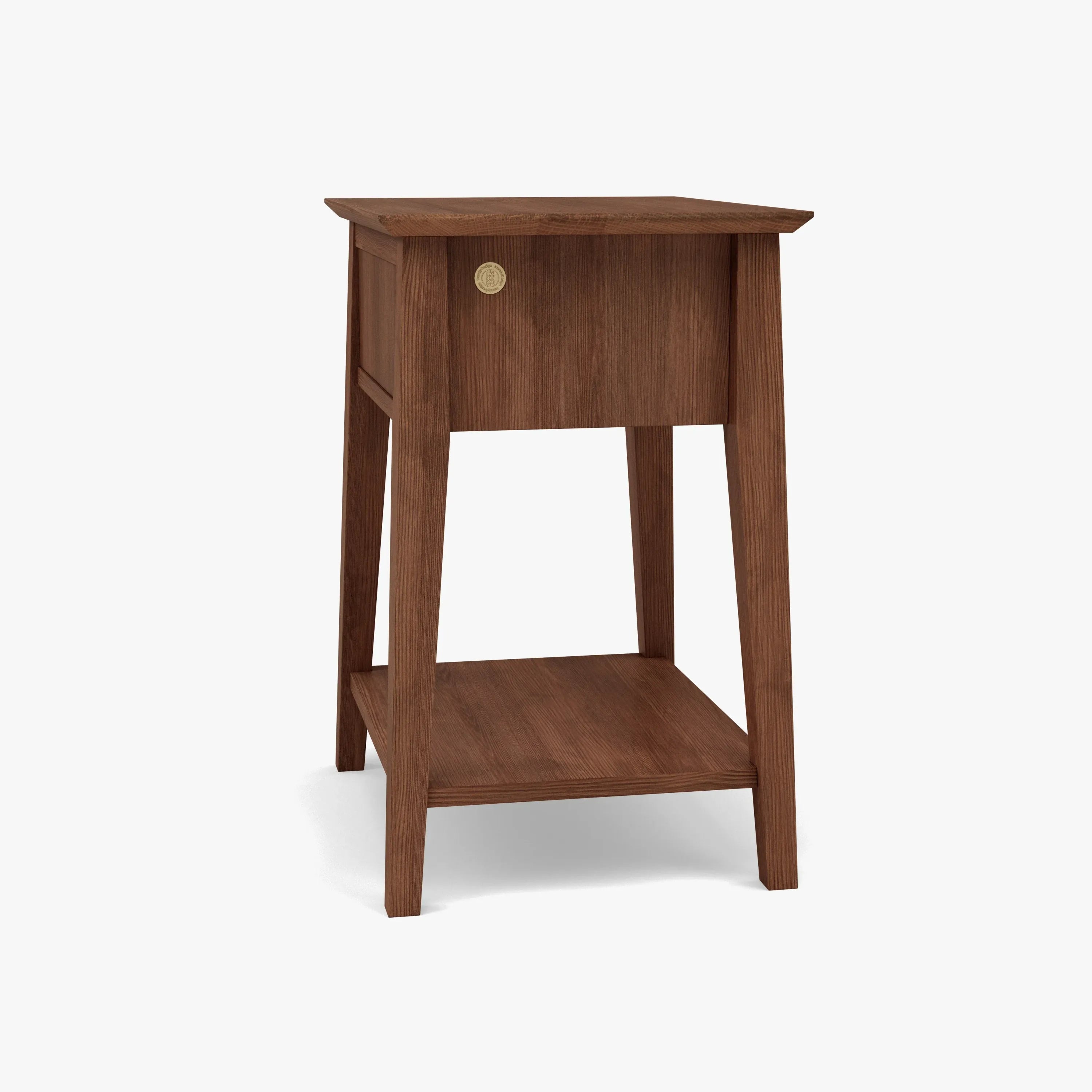 Jolanda Bedside Table 1 Drawer 50 x 40cm Solid American Walnut