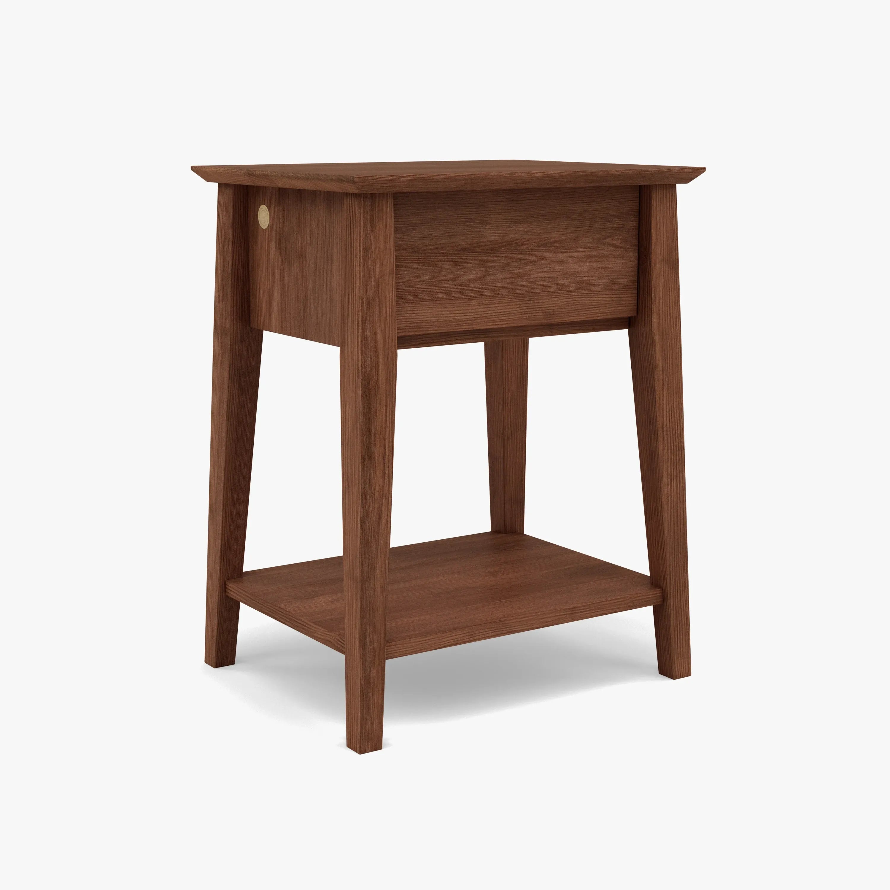 Jolanda Bedside Table 1 Drawer 50 x 40cm Solid American Walnut