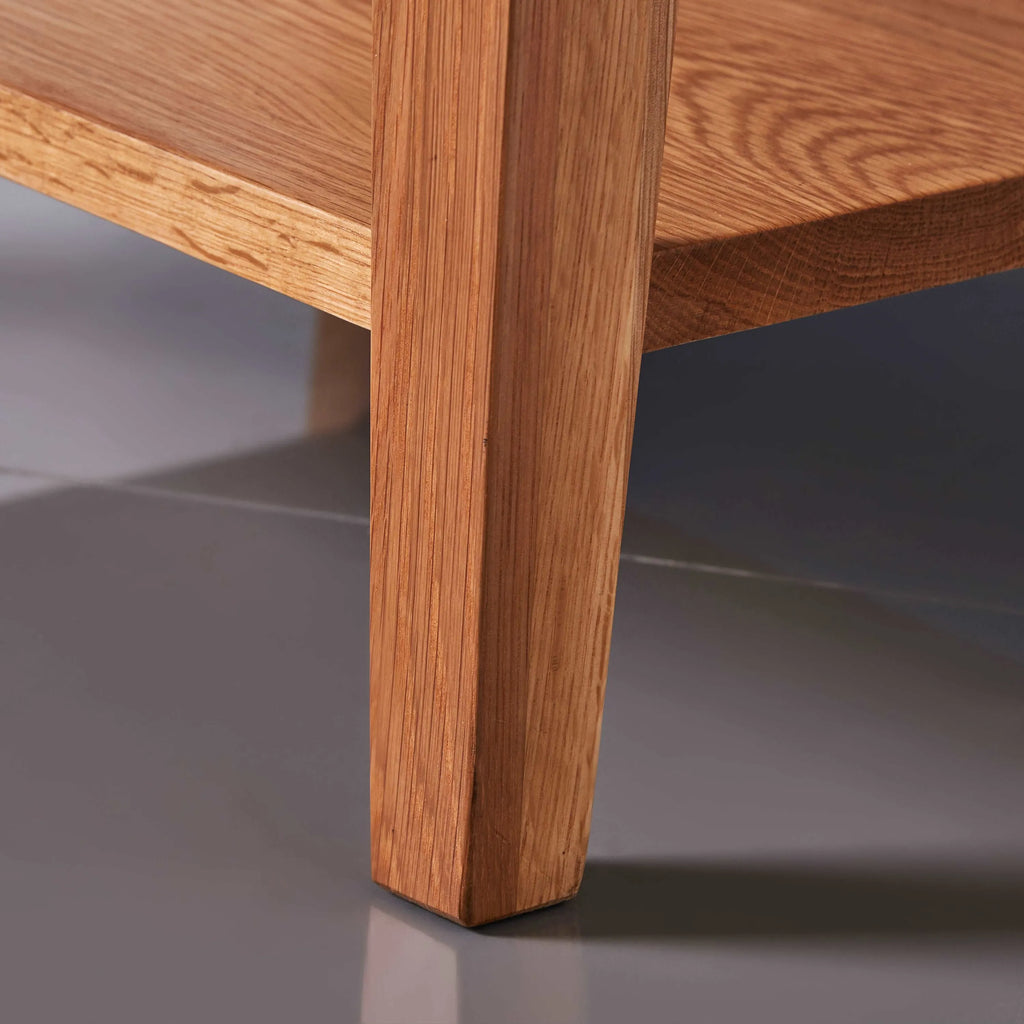 Jolanda Bedside Table 2 Drawers 50 x 40cm Solid American Oak