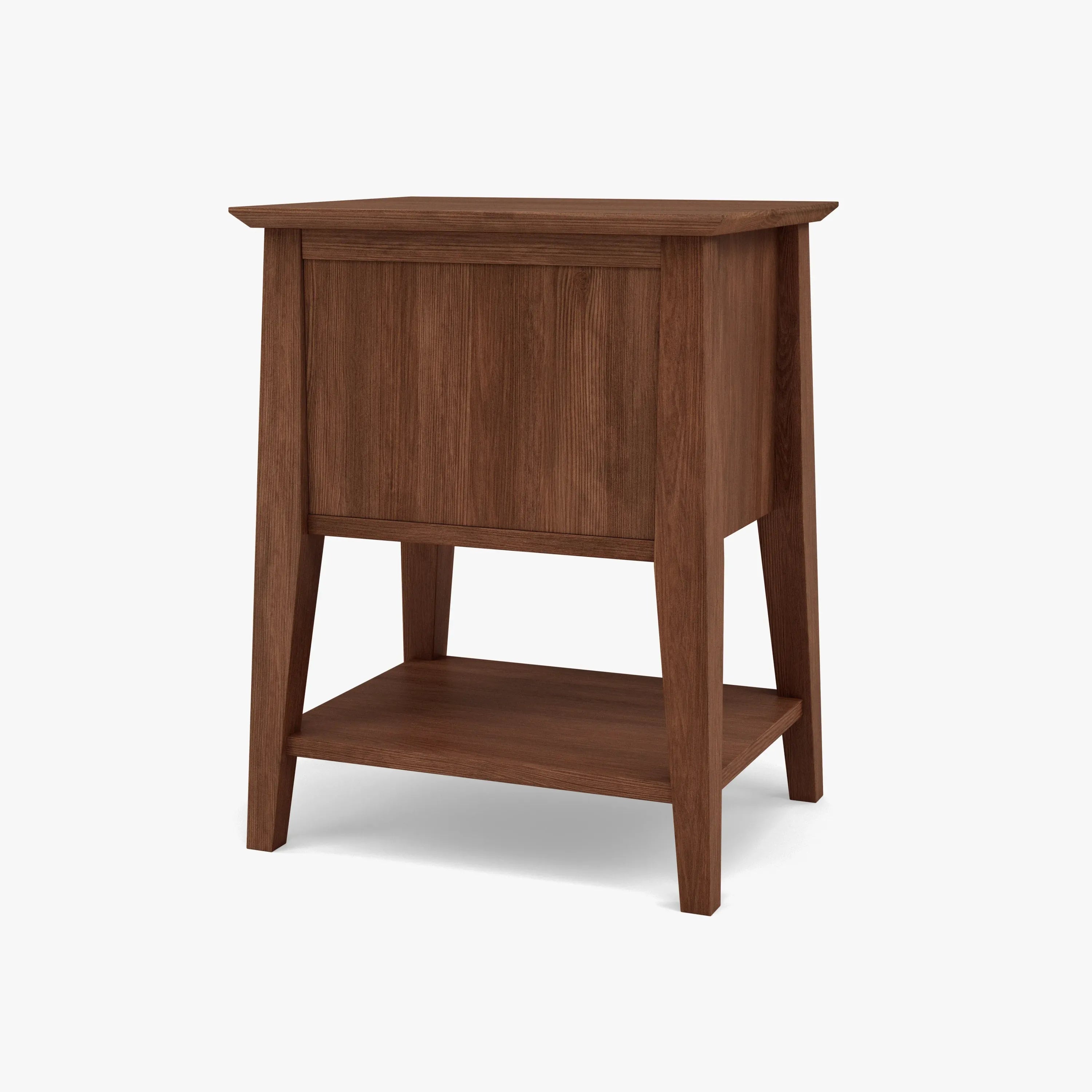 Jolanda Bedside Table 2 Drawers 50 x 40cm Solid American Walnut