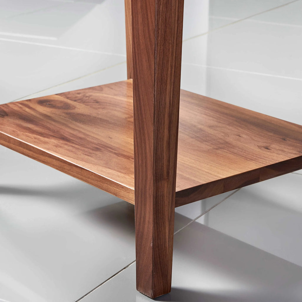 Jolanda Bedside Table 2 Drawers 50 x 40cm Solid American Walnut