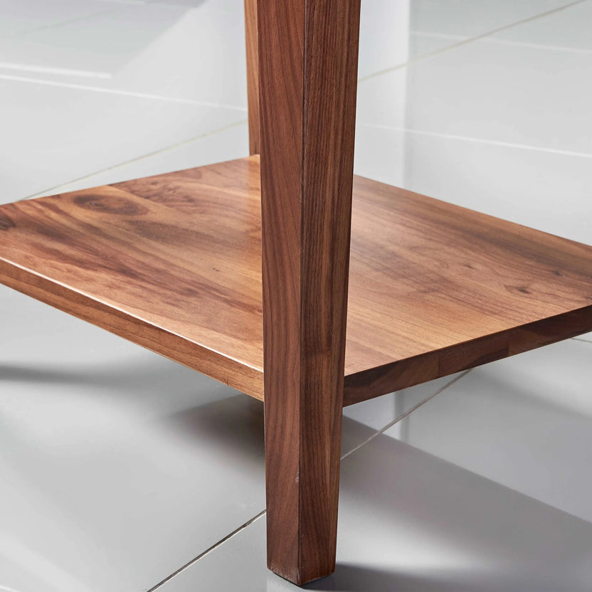 Jolanda Bedside Table 2 Drawers 50 x 40cm Solid American Walnut