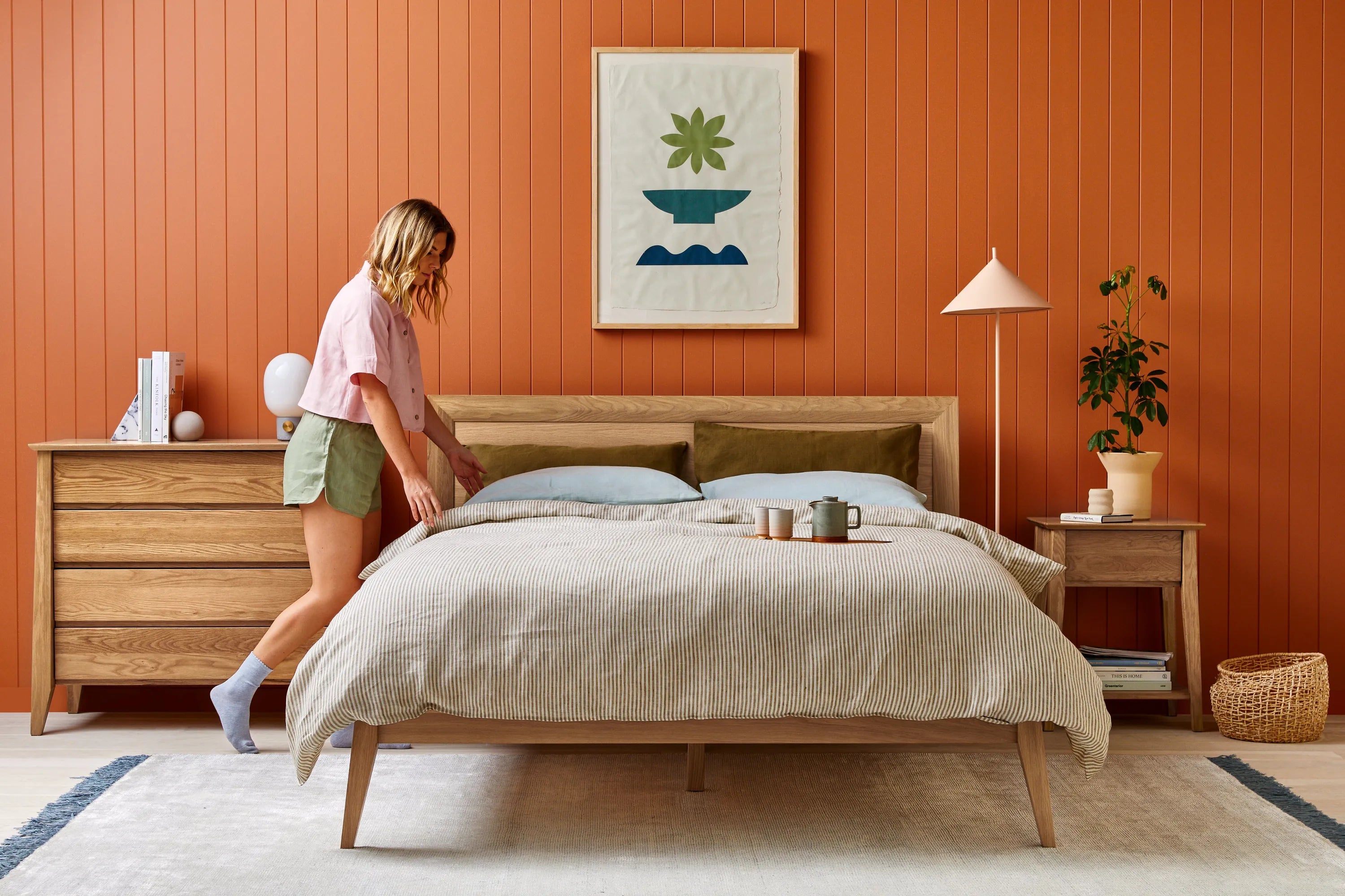 Jolanda Chest 4 Drawers 100 x 50cm Solid American Oak