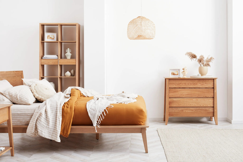 Jolanda Chest 4 Drawers 100 x 50cm Solid American Oak