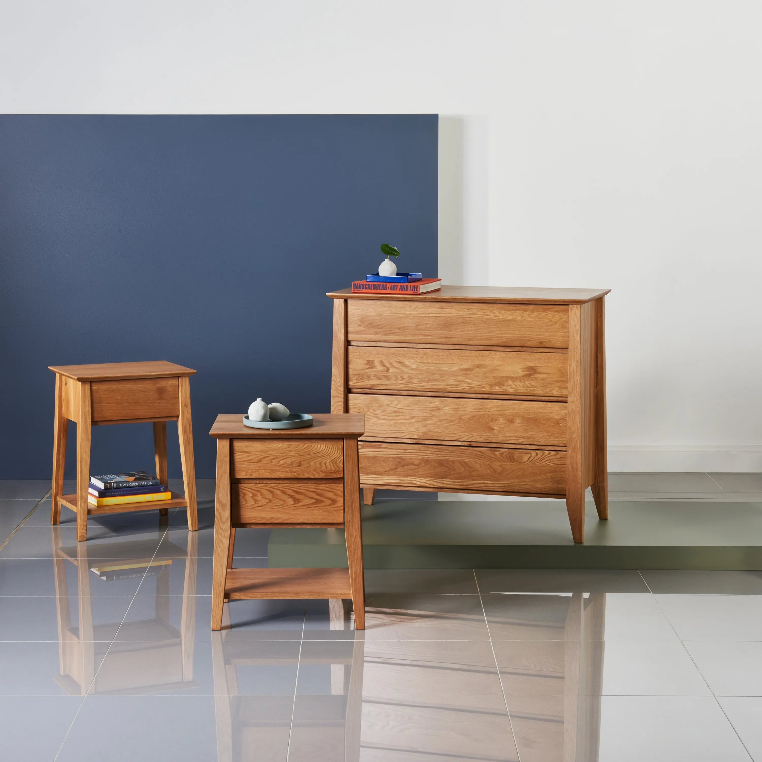 Jolanda Chest 4 Drawers 100 x 50cm Solid American Oak