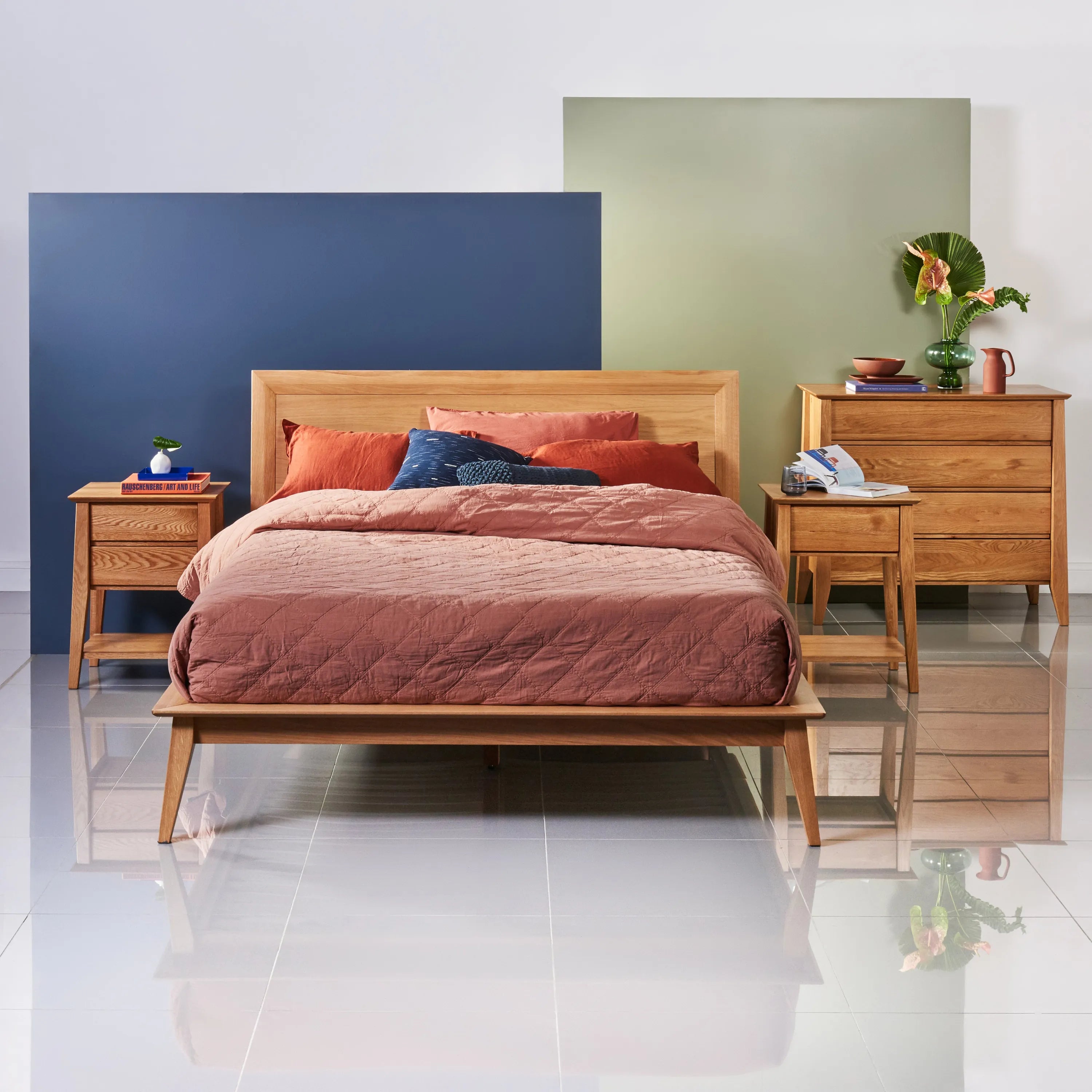 Jolanda Chest 4 Drawers 100 x 50cm Solid American Oak