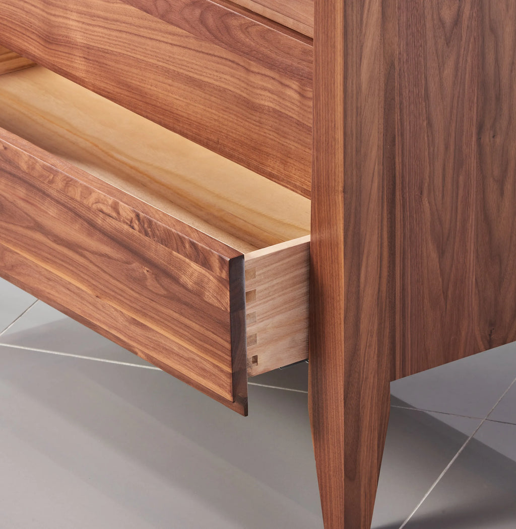 Jolanda Chest 4 Drawers 100 x 50cm Solid American Walnut