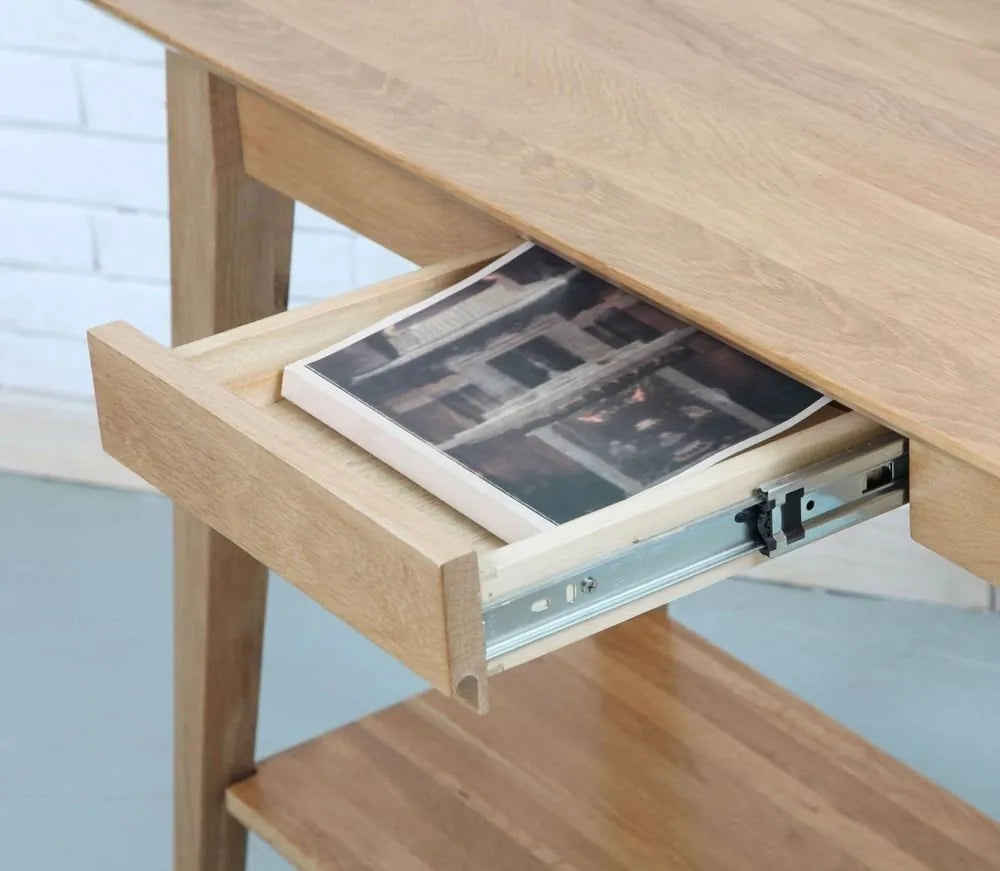 Jolanda Console Table 110 x 40cm Solid American Oak