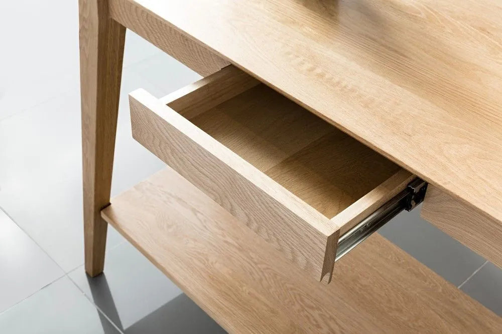 Jolanda Console Table 110 x 40cm Solid American Oak