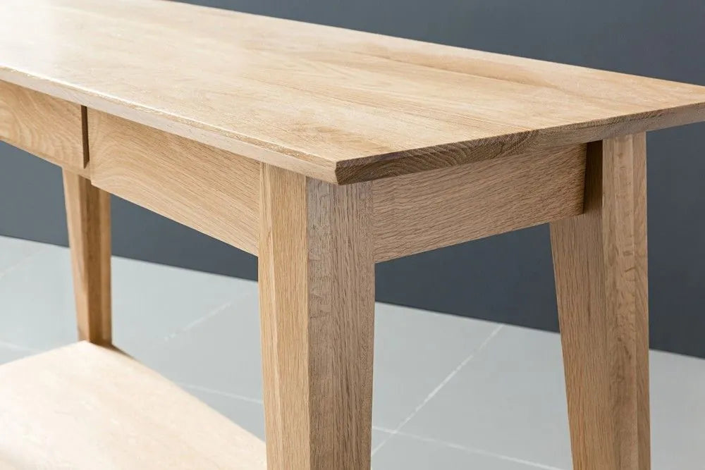 Jolanda Console Table 110 x 40cm Solid American Oak