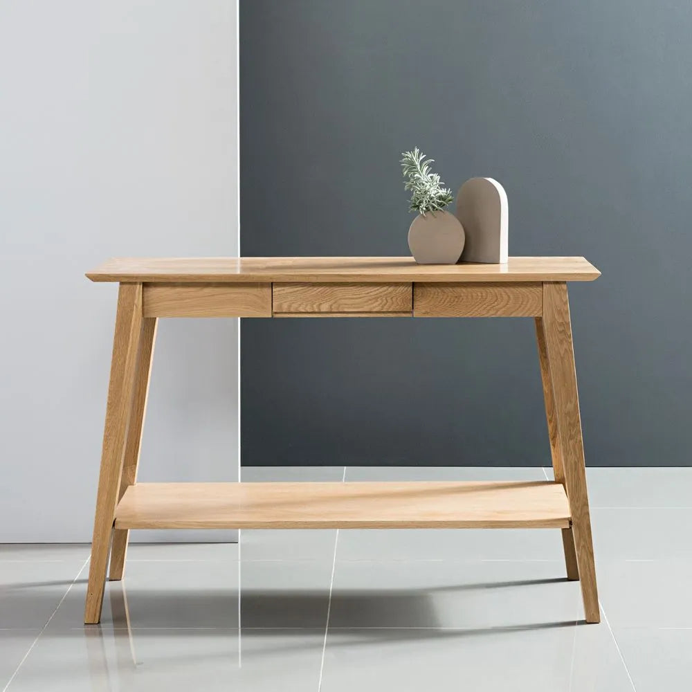 Jolanda Console Table 110 x 40cm Solid American Oak