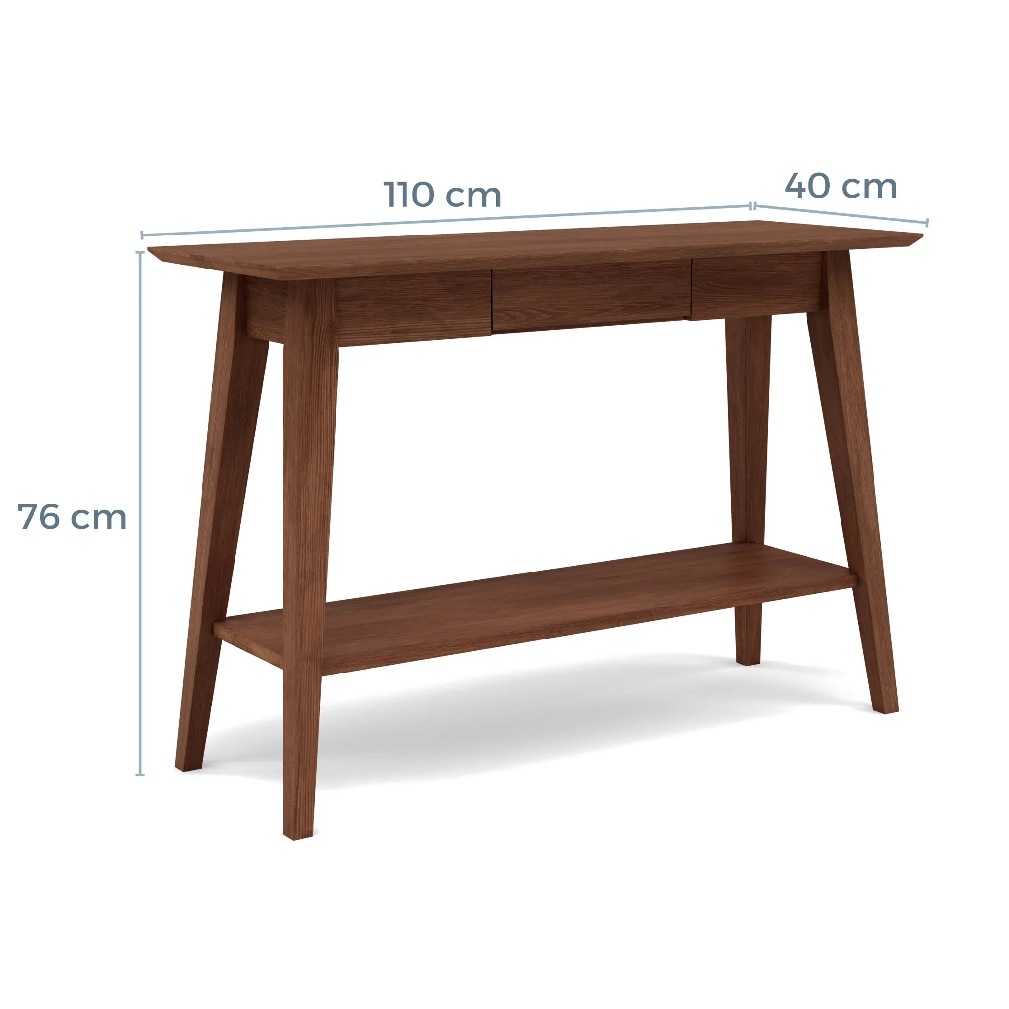 Jolanda Console Table 110 x 40cm Solid American Walnut