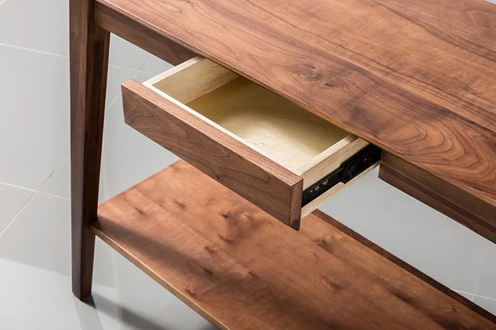 Jolanda Console Table 110 x 40cm Solid American Walnut