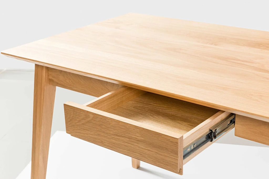 Jolanda Office Desk 130 x 70cm Solid American Oak