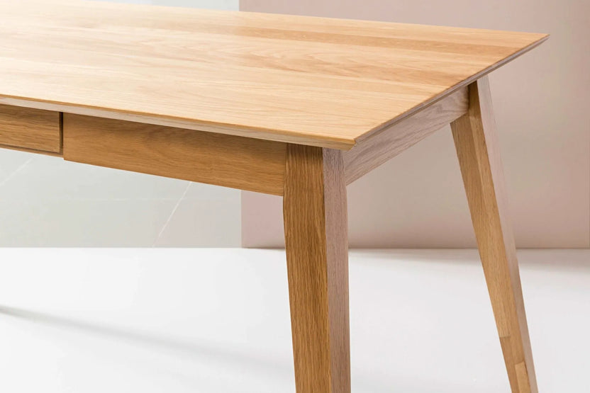 Jolanda Office Desk 130 x 70cm Solid American Oak