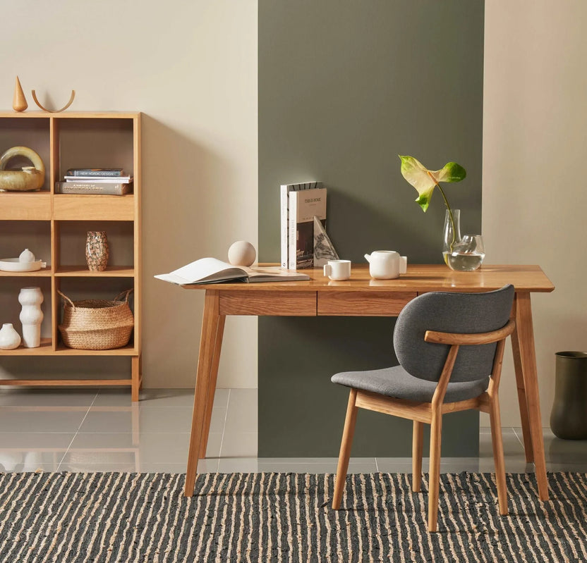 Jolanda Office Desk 130 x 70cm Solid American Oak