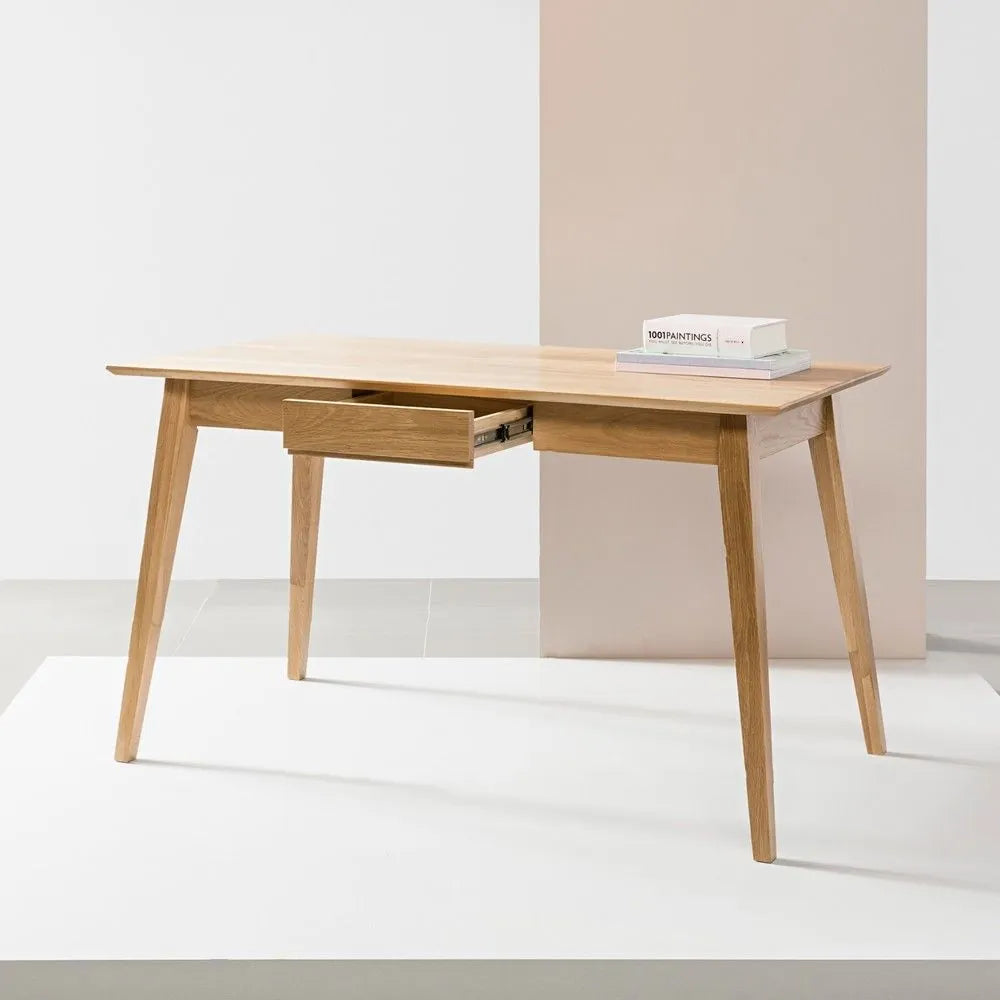 Jolanda Office Desk 130 x 70cm Solid American Oak