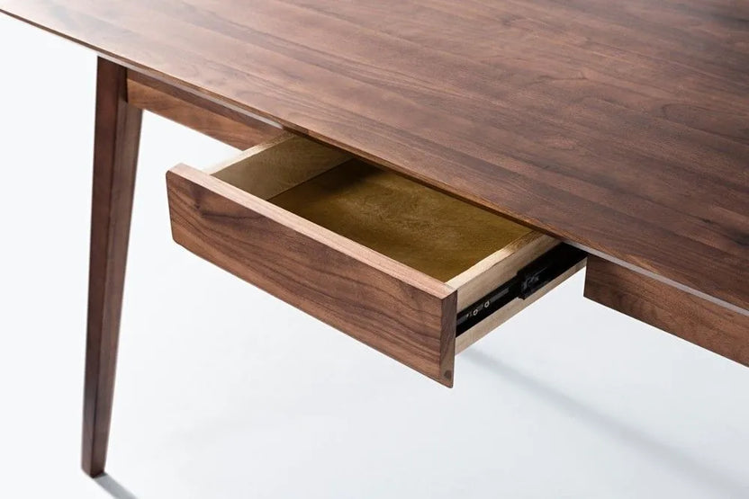 Jolanda Office Desk 130 x 70cm Solid American Walnut