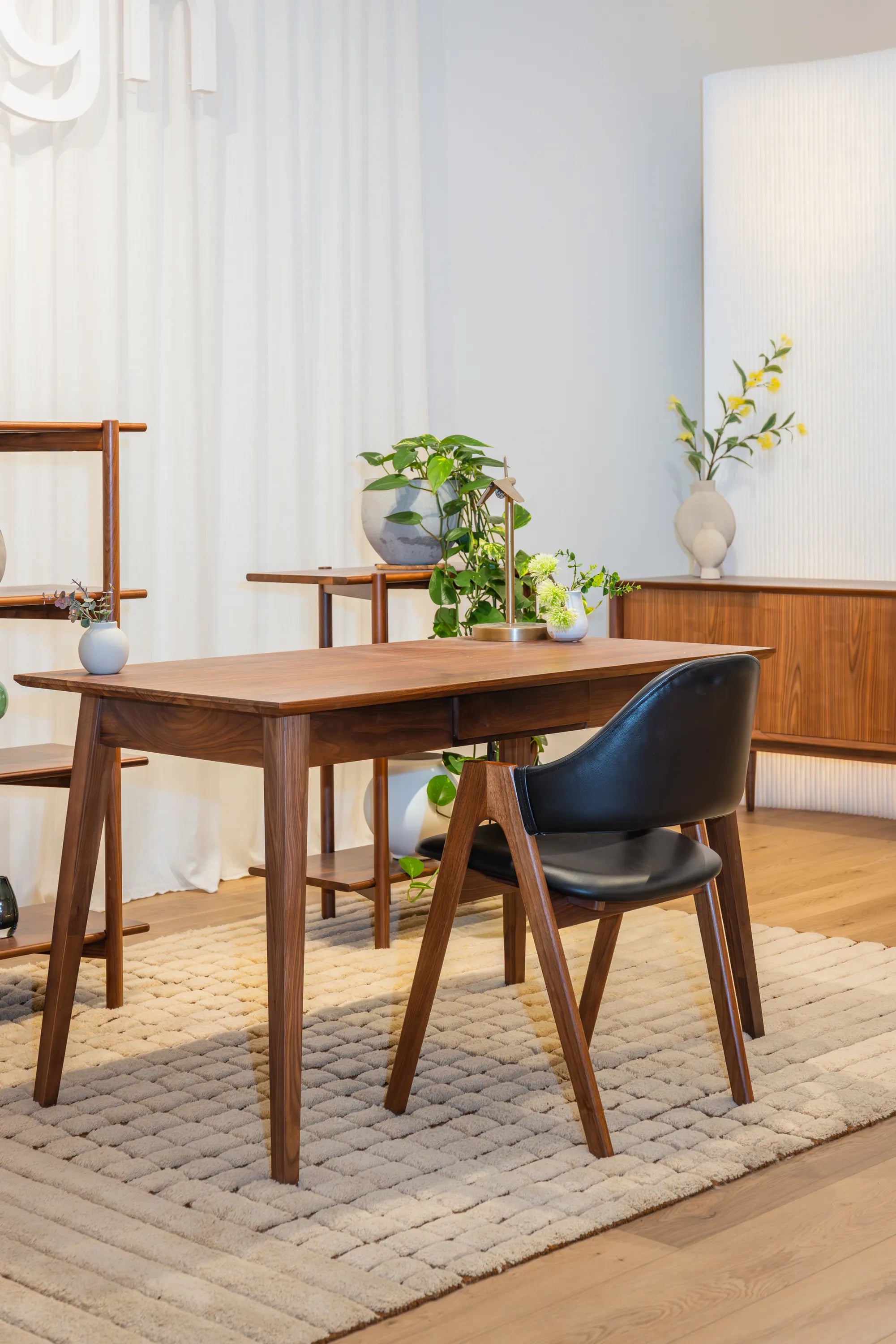 Jolanda Office Desk 130 x 70cm Solid American Walnut