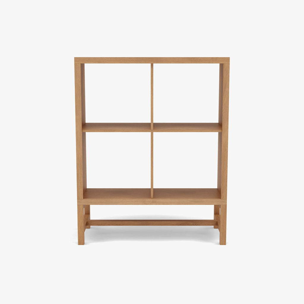Jonas Display Shelf 2 x 2 75 x 33 x 94cm American Oak