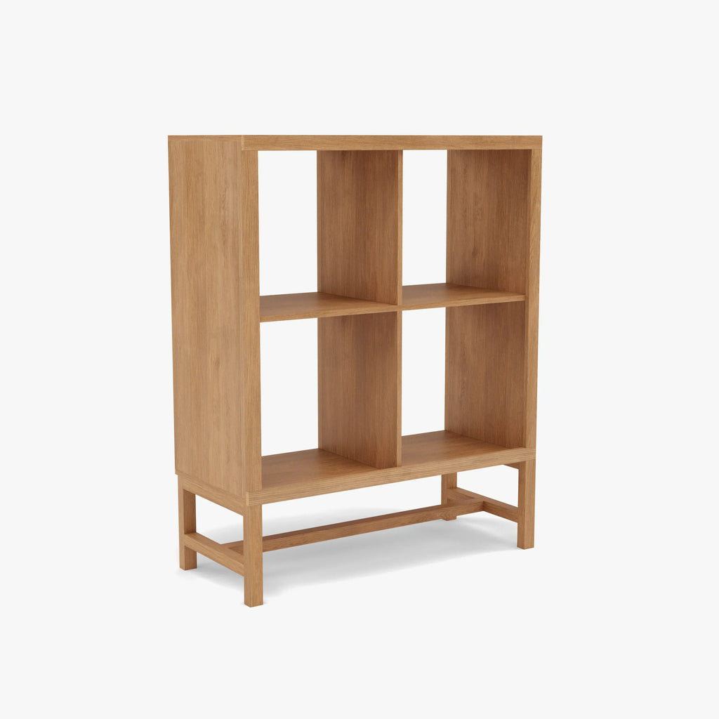 Jonas Display Shelf 2 x 2 75 x 33 x 94cm American Oak