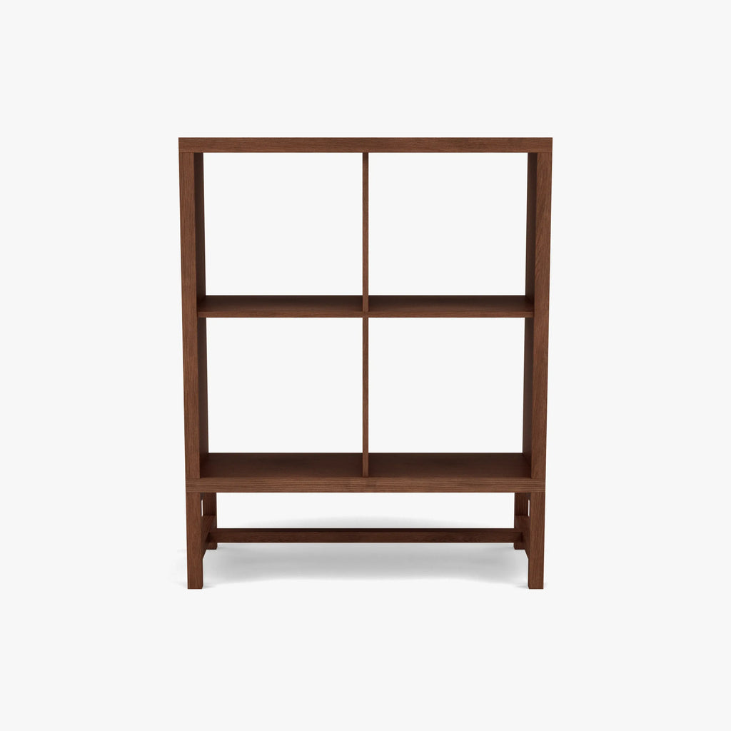 Jonas Display Shelf 2 x 2 75 x 33 x 94cm American Walnut