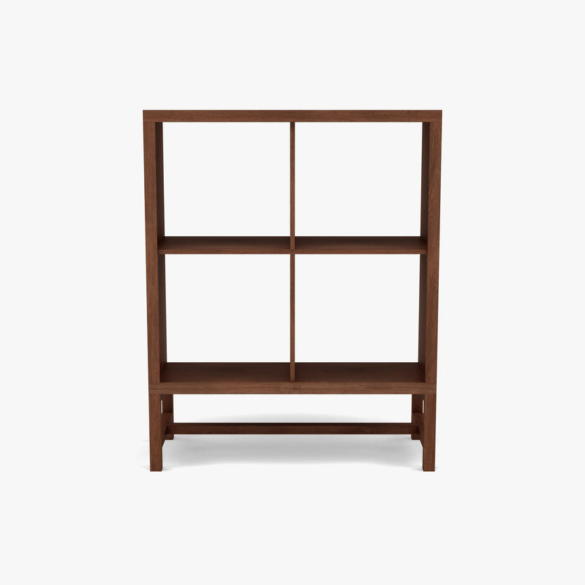 Jonas Display Shelf 2 x 2 75 x 33 x 94cm American Walnut