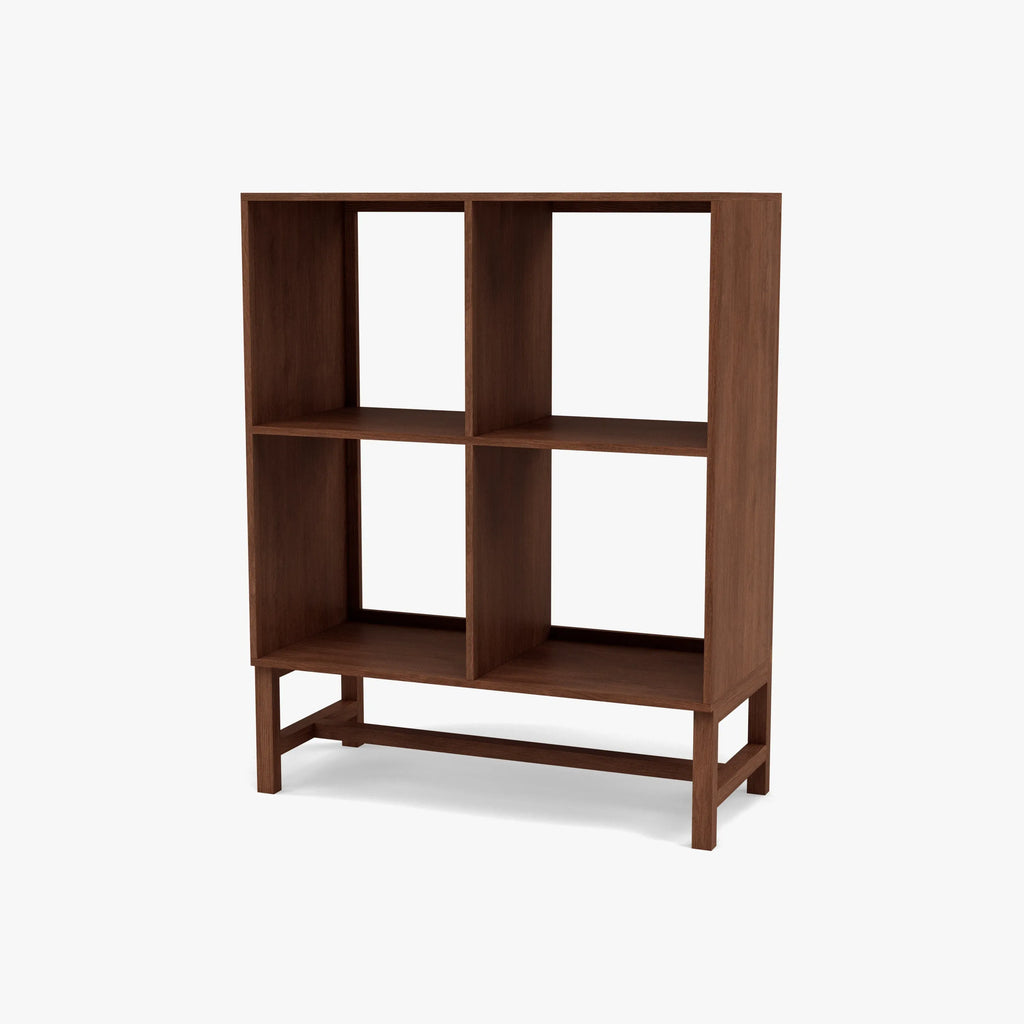 Jonas Display Shelf 2 x 2 75 x 33 x 94cm American Walnut