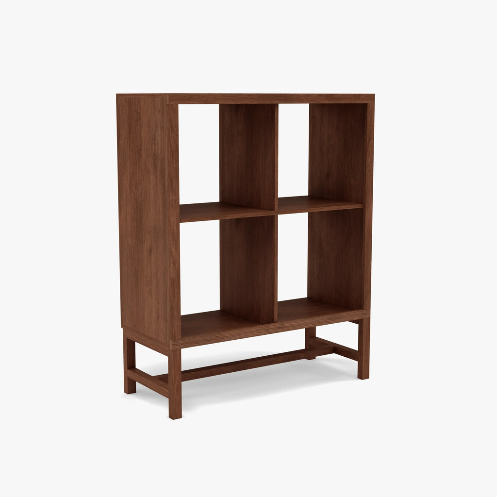 Jonas Display Shelf 2 x 2 75 x 33 x 94cm American Walnut