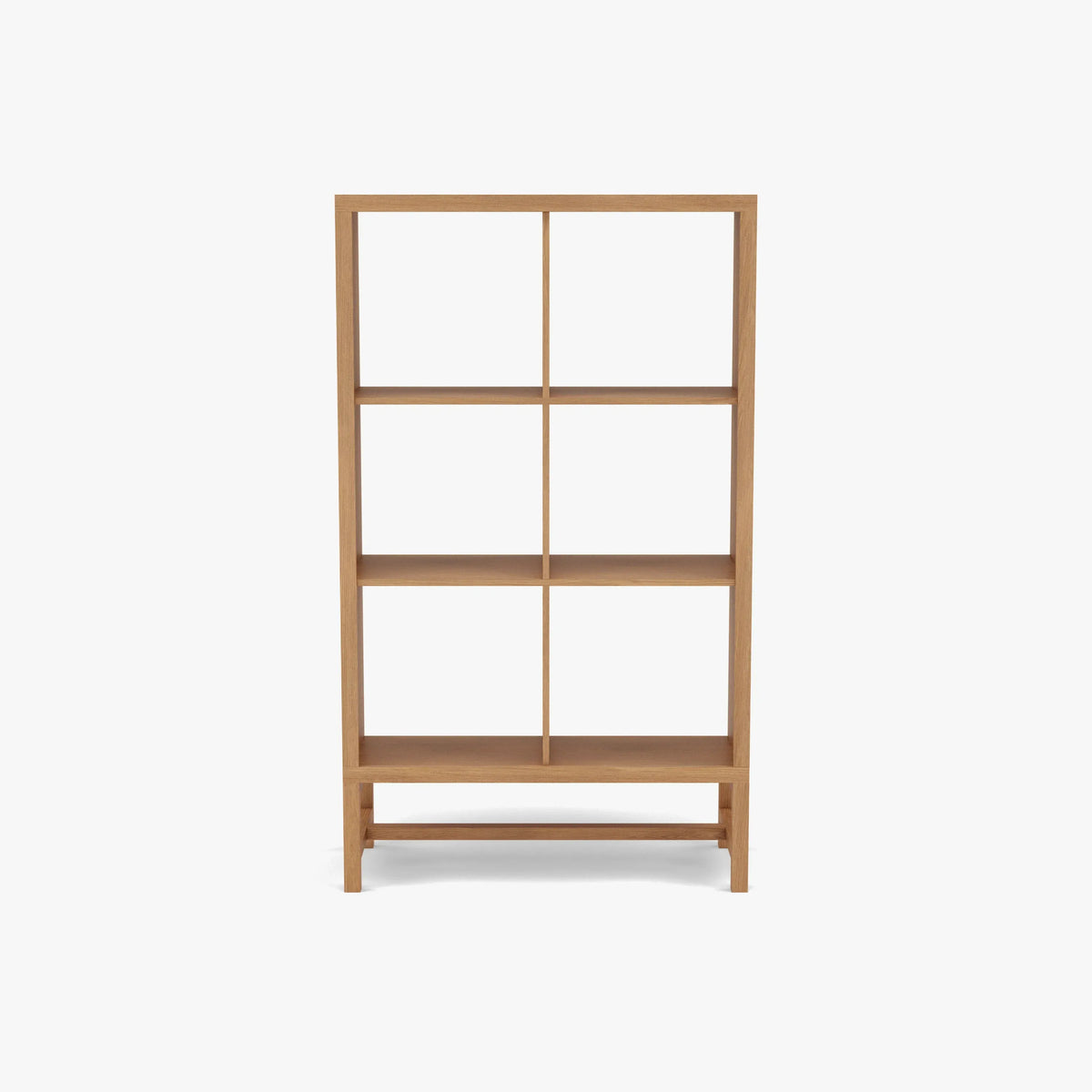 Jonas Display Shelf 2 x 3 75 x 33 x 128cm American Oak