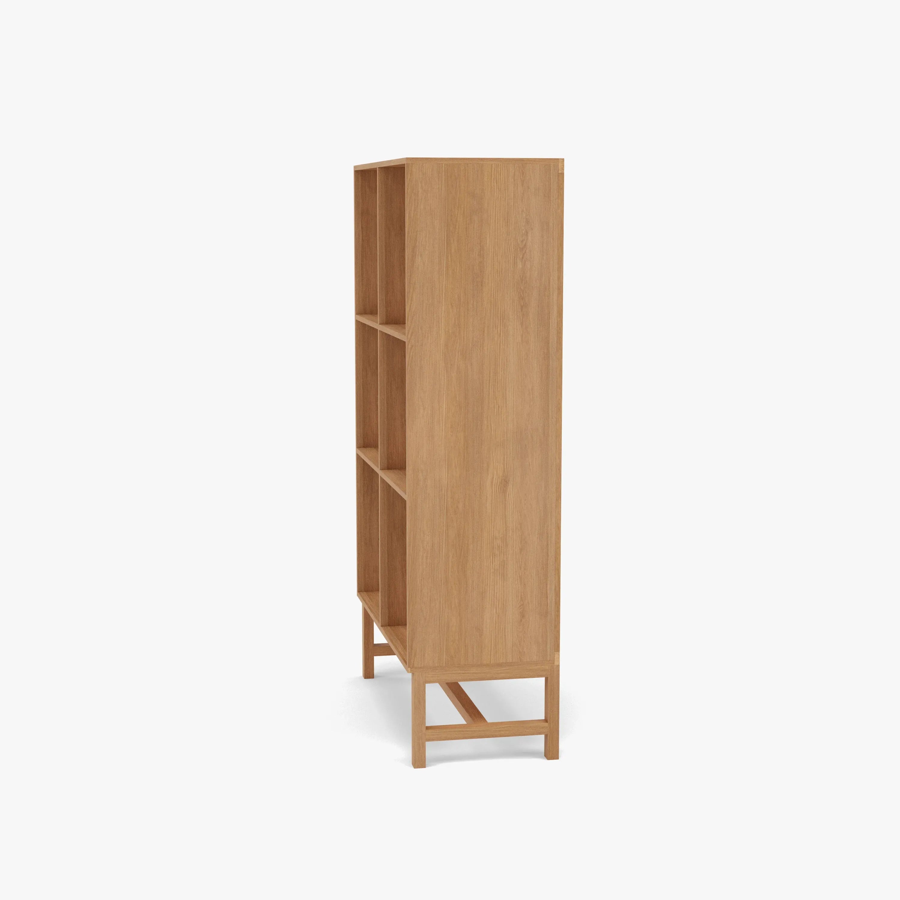 Jonas Display Shelf 2 x 3 75 x 33 x 128cm American Oak