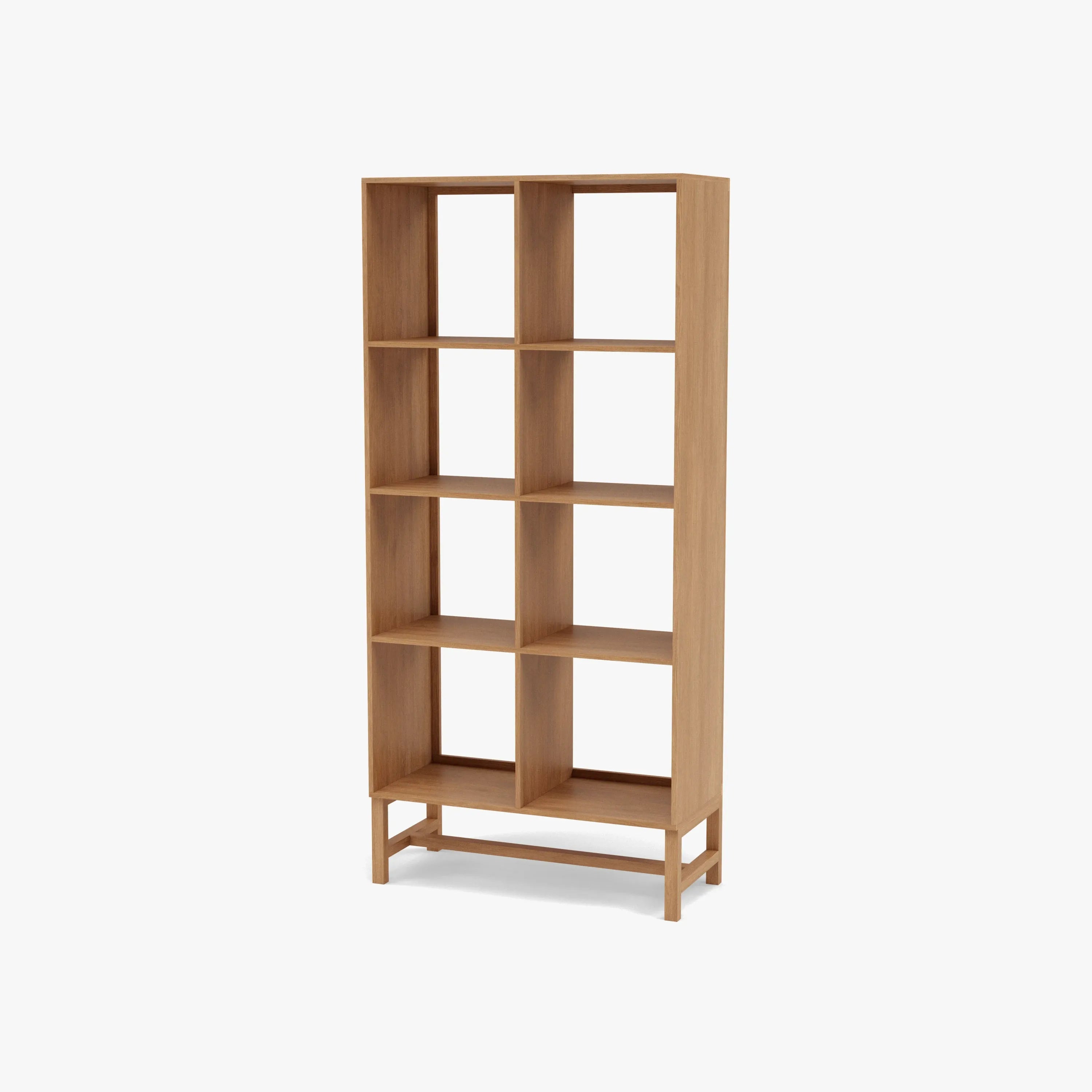 Jonas Display Shelf 2 x 4 75 x 33 x 162cm American Oak