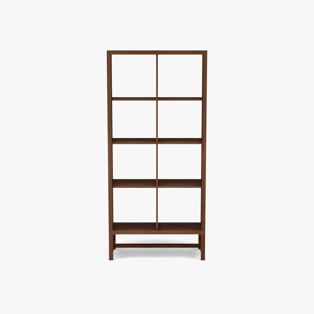 Jonas Display Shelf 2 x 4 75 x 33 x 162cm American Walnut