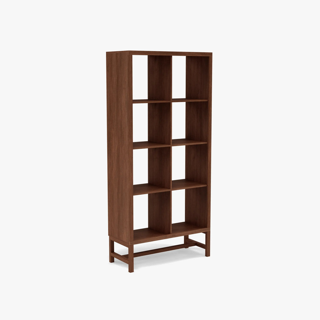 Jonas Display Shelf 2 x 4 75 x 33 x 162cm American Walnut