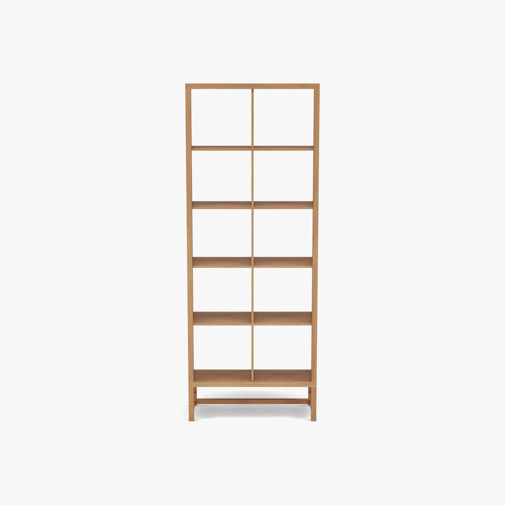 Jonas Display Shelf 2 x 5 75 x 33 x 196cm American Oak
