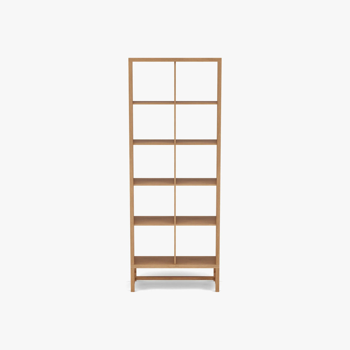 Jonas Display Shelf 2 x 5 75 x 33 x 196cm American Oak