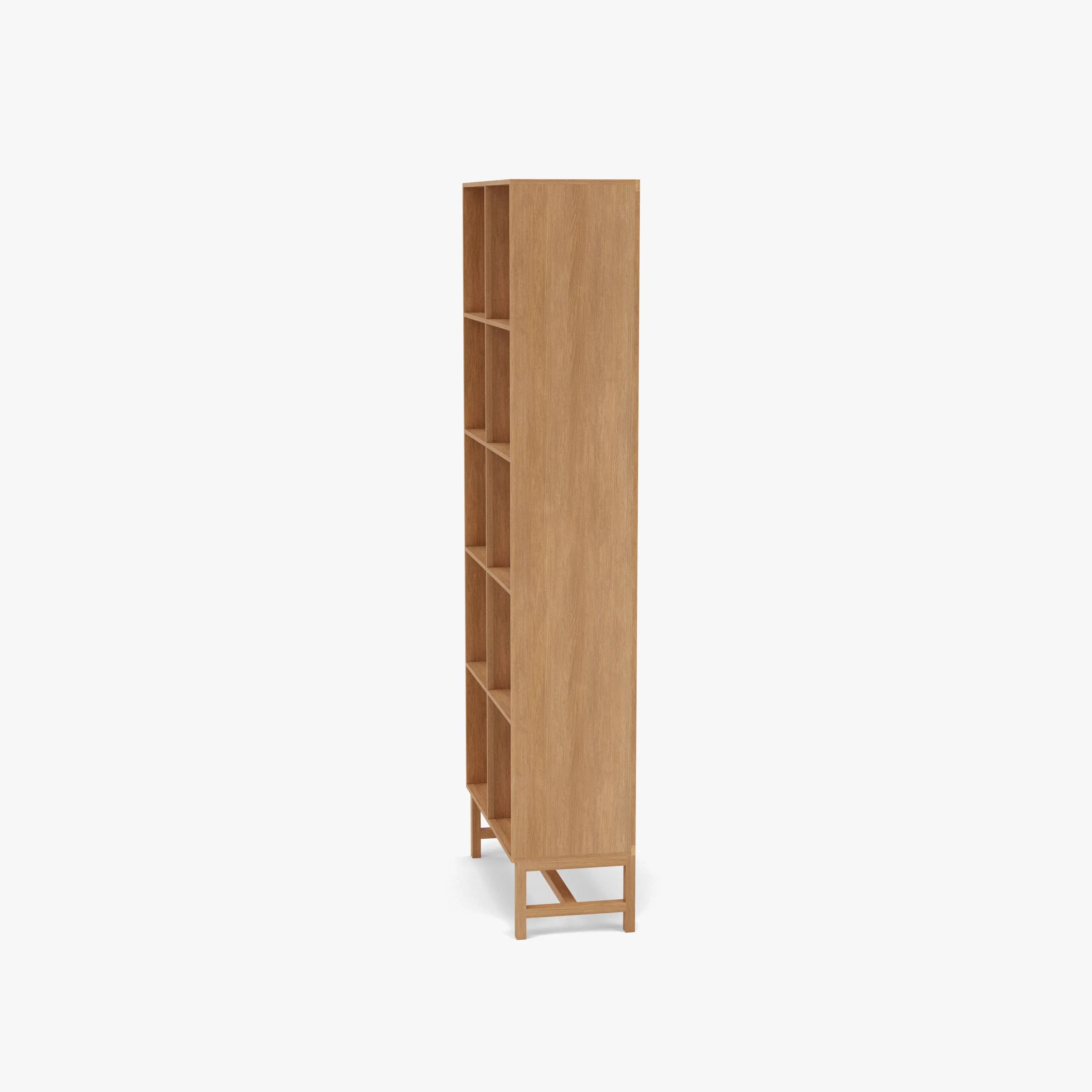 Jonas Display Shelf 2 x 5 75 x 33 x 196cm American Oak