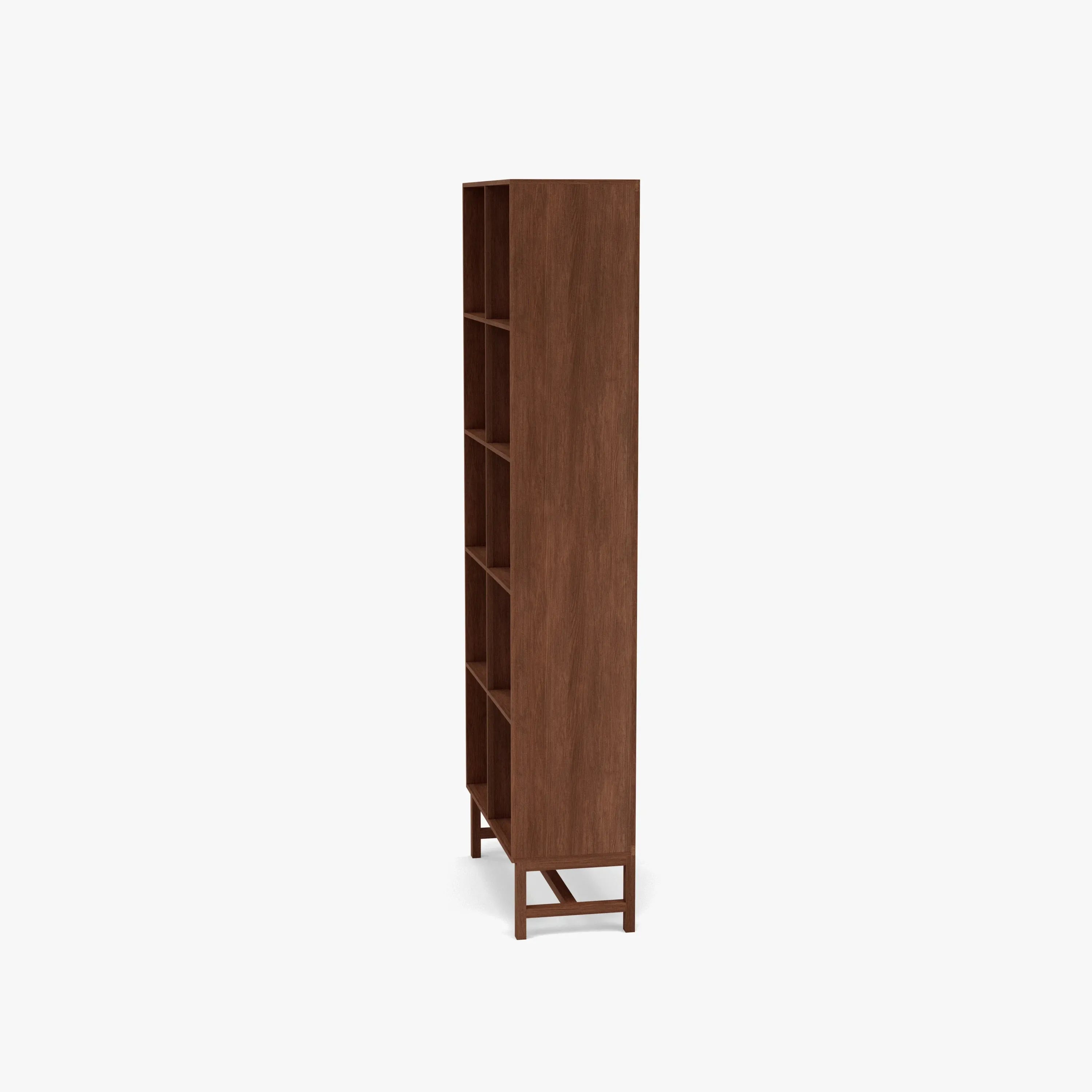 Jonas Display Shelf 2 x 5 75 x 33 x 196cm American Walnut