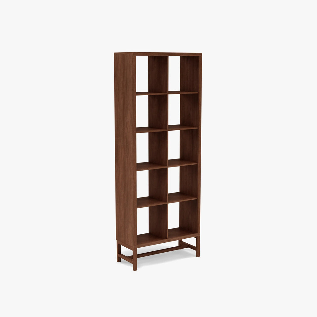 Jonas Display Shelf 2 x 5 75 x 33 x 196cm American Walnut
