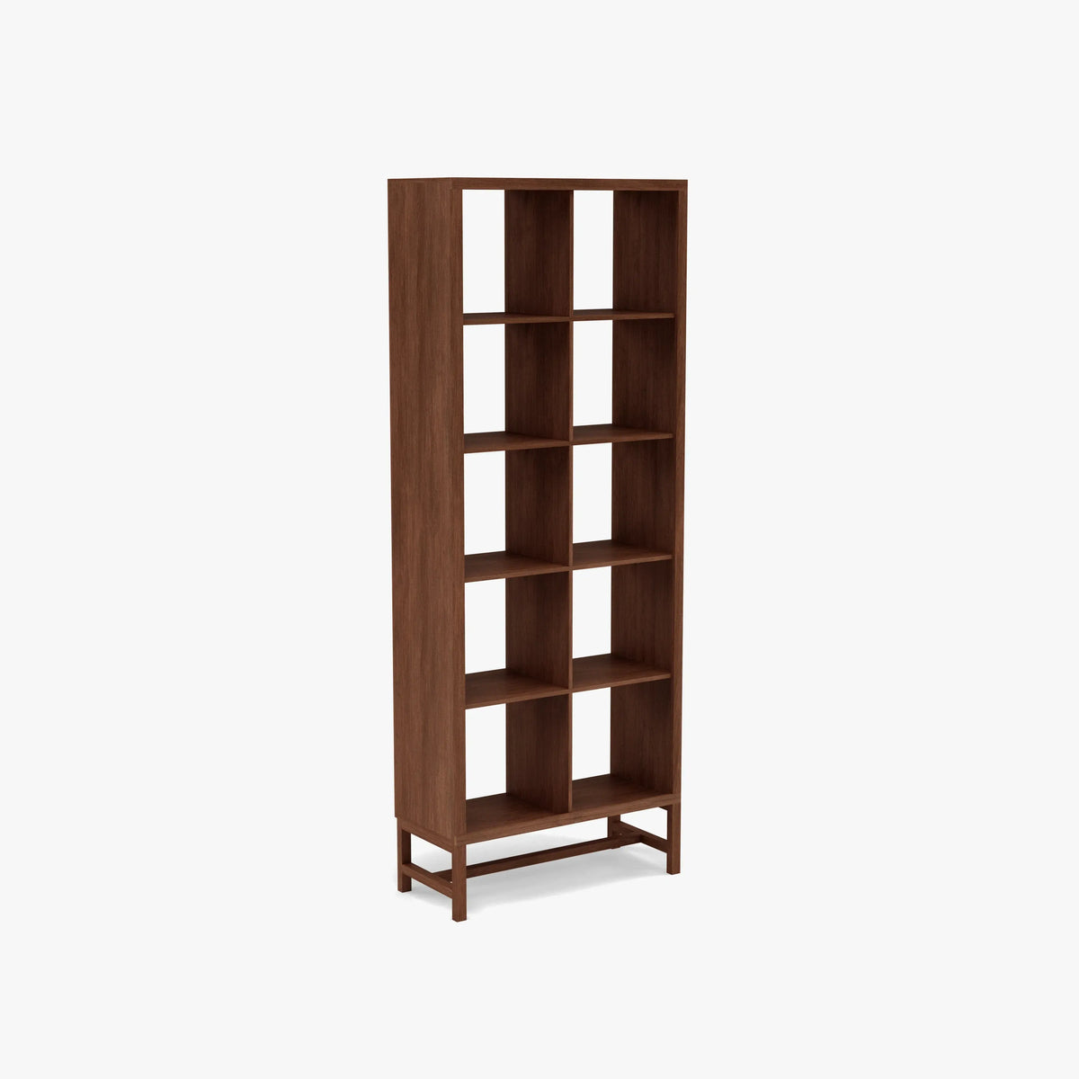 Jonas Display Shelf 2 x 5 75 x 33 x 196cm American Walnut
