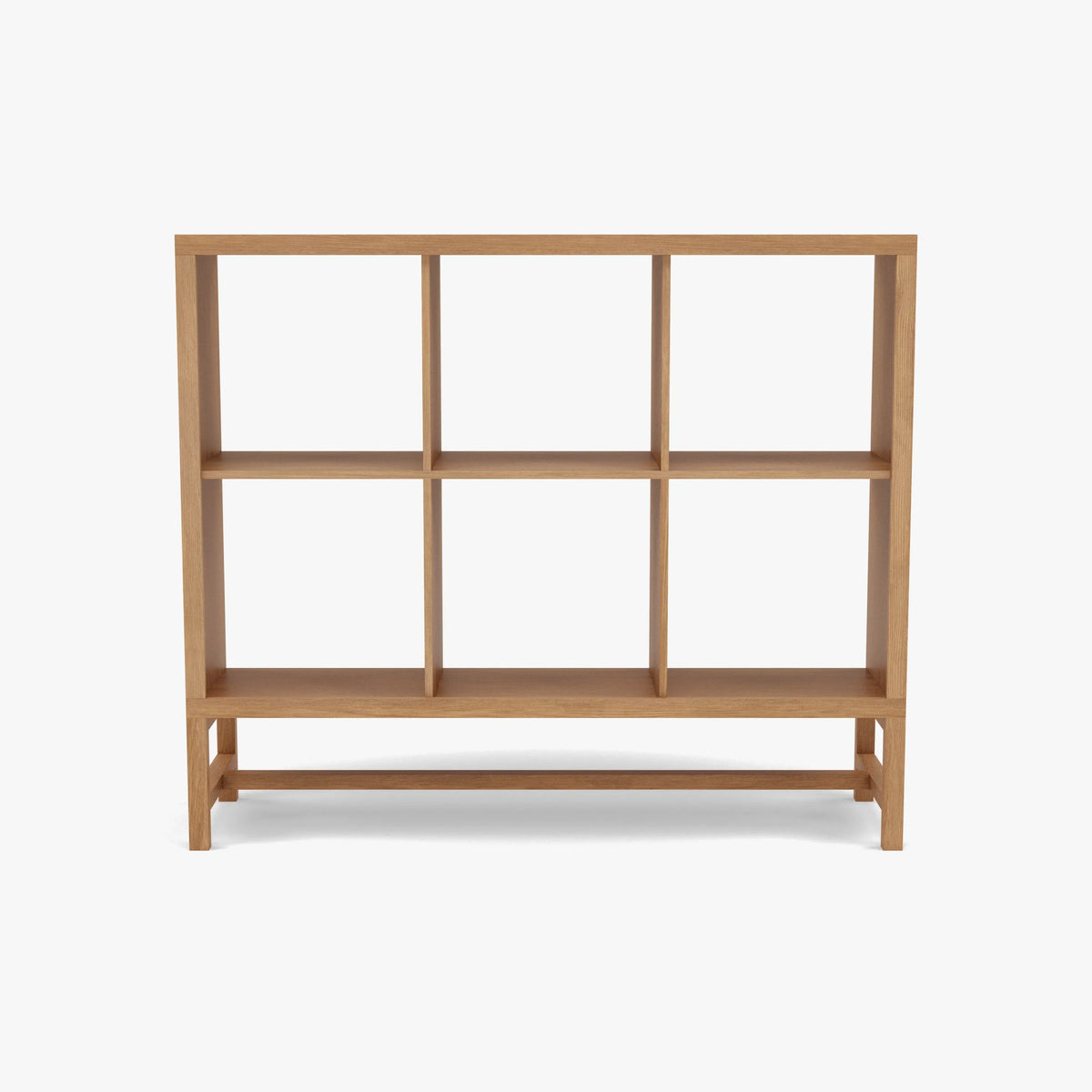 Jonas Display Shelf 3 x 2 110 x 33 x 94cm American Oak