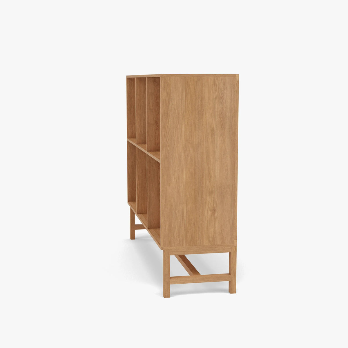 Jonas Display Shelf 3 x 2 110 x 33 x 94cm American Oak